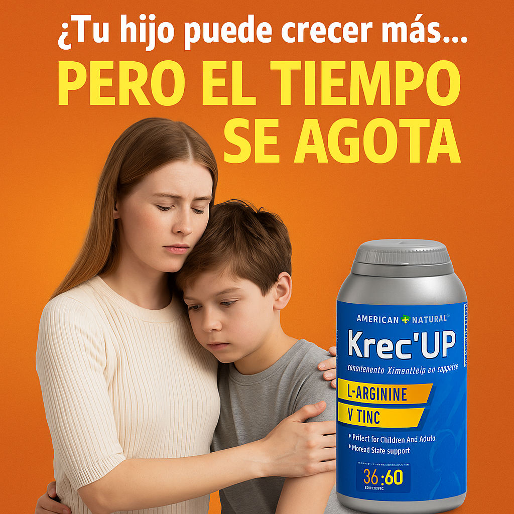 Krec "UP / Suplemento Natural - Ayuda al Crecimiento de tu Pequeño 👩🏻👦🏻📈✨