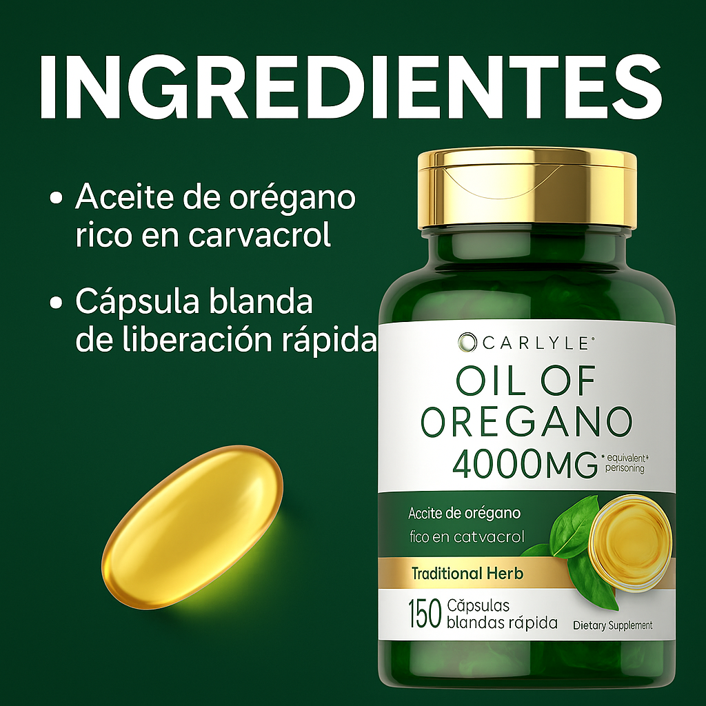 Orégano Carlyle - Chao Gases e Hinchazón por Bacterias 🦠🧑🏻⚕️