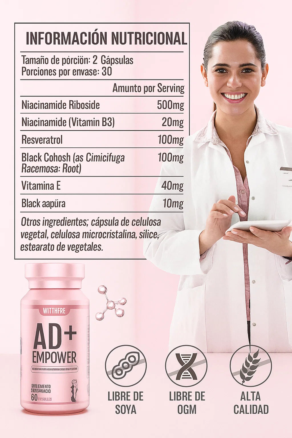NAD + EMPOWER / EQUILIBRIO HORMONAL FEMENINO 🙍🏻♀️⚡💖