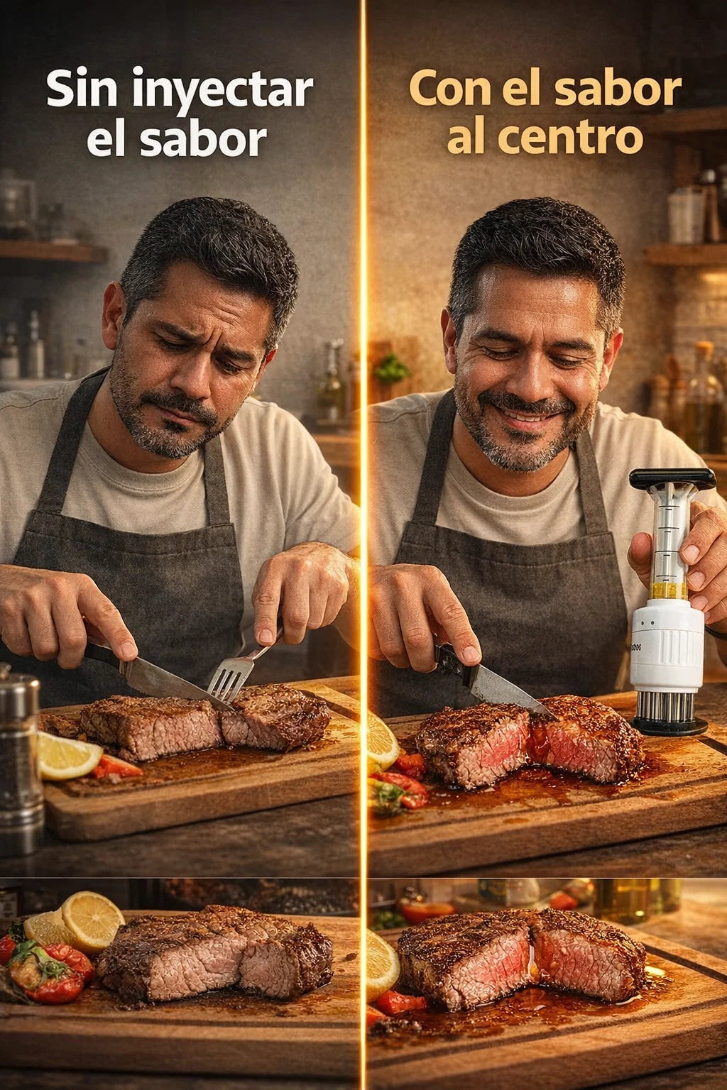 Inyector de salsas para carne - Adoba desde El Interior 💉🥩👨🏻🍳
