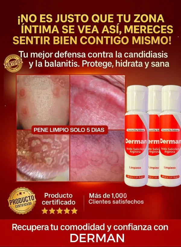 DERMAN - OLVIDATE DE LA CANDIDIASIS Y LA BALANITIS  🍆🍄✨