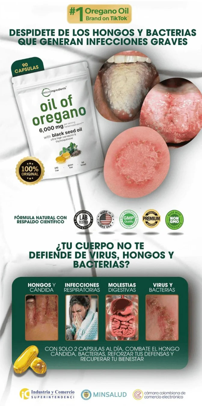 Oil Of Orégano - Ataca El Hongo Cándida Y Todos Esas Bacterias  🫒🍄✨
