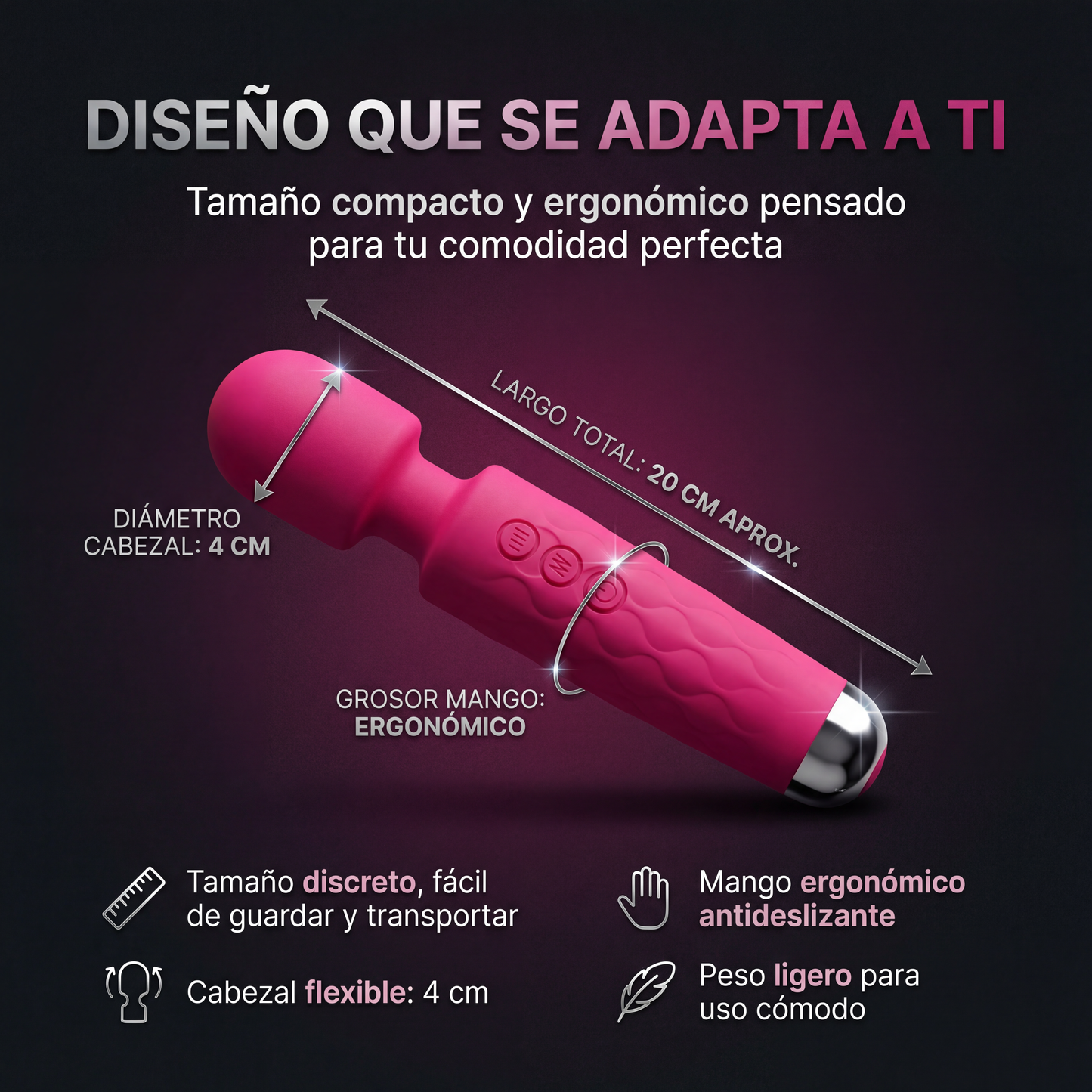 Vibrador Varita de Ada - Estimula Tu Felicidad Desde Tu Interior 🪄🍆💦