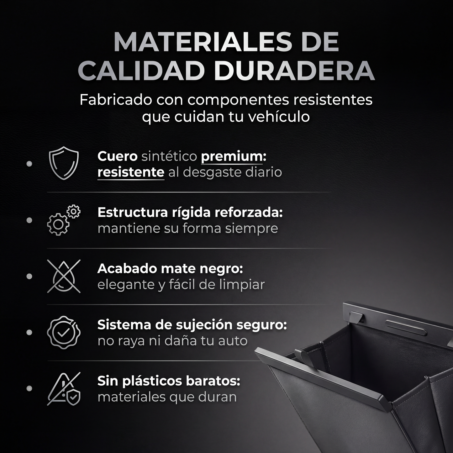 BOLSA ORGANIZADORA AUTO - LIMPIEZA COMPLETA Y ESTETICA 🚯🚗✨🍃